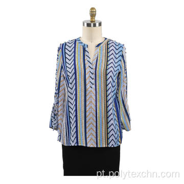 Blusa de mangas compridas Casual Ladies Shirt